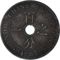 Moneta, FRANCUSKIE INDOCHINY, Cent, 1903