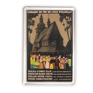 magnes polska górny śląsk stary kościół drewniany plakat Norblin