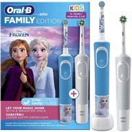 ELEKTRICKÁ ZUBNÁ KEFKA ORAL-B KIDS FROZEN + ORAL-B VITALITY FAMILY EDITION