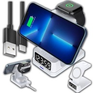 ŁADOWARKA INDUKCYJNA BEZPRZEWODOWA IPHONE APPLE WATCH 3w1 MAGSAFE 15W USB C