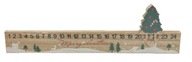 Adventný kalendár na odpočítavanie stojaceho dreva vianočný stromček