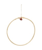 Bambusový kruh 30cm s floristickým strapcom