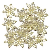 100ks kovových filigránových kvetinových kúziel Výroba šperkov