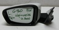 BMW 5 G30 3.0D 19R mirror left m-packet complete 5-PIN A300 ALPINWEISS