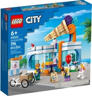 LEGO CITY LODZIARNIA 60363 LODY MOTOCYKL STRÓJ NIEDŹWIEDZIA LODÓWKA PREZENT