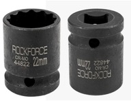 Nástavec hlava rázová hlavica 22mm 1/2" 12-hranná Cr-Mo oceľ RockForce