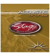 Stagg AC12STBR - struny pre akustickú gitaru 12st
