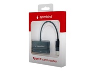 GEMBIRD UHB-CR3-02 Gembird czytnik kart na złączu USB-C SD, micro SD SDXC