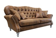 Sofa kanapa chesterfield 2-osobowa Avila glamour pikowana 176x95 cm