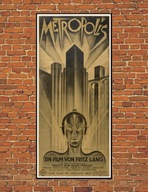 METROPOLIS Fritz Lang stary PLAKAT FILMOWY 110x50