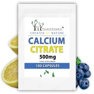 WAPŃ CYTRYNIAN WAPNIA 500mg CALCIUM NA MOCNE KOŚCI i ZĘBY