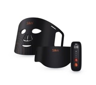 Maska do twarzy i szyi Silk'n Dual LED Czarna do redukcji zmarszczek