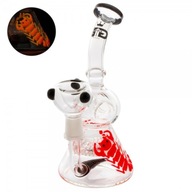 Bongo Grace Glass Red Scorpion| Fajka wodna świeci w ciemności! Prezent 420