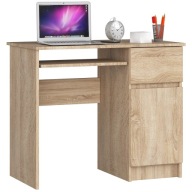 Písací stôl PIKSEL 90 cm dub sonoma pravý