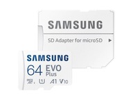 SAMSUNG EVO+ KARTA microSD 64GB class10 2021 r.