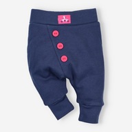 Tmavomodré dojčenské nohavice z organickej bavlny