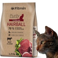 Fitmin Purity cat Hairball 1,5 kg Wołowina