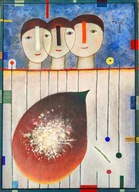 Tri sestry, obraz Tadeusz Kuduk
