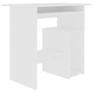 Písací stôl, biely, 80x45x74 cm, drevotrieska