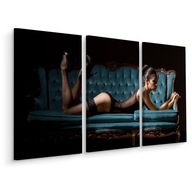 Obraz Triptych Sexy Žena V Podpätkoch 120x80