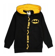 Bluza rozsuwana z kapturem czarna BATMAN r.110