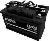 AKUMULATOR MOLL EFB 12V 84Ah 800A P+ Start Stop 82084