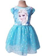 Sukienka 116 Elsa Frozen Kraina Lodu NIEBIESKA