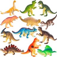 Duży Zestaw Dinozaury Figurki Park Zwierząt 12szt dla Dzieci na Prezent