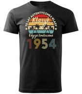 koszulka na 70 URODZINY PREZENT NA URODZINY rocznik 1954 tshirt - L