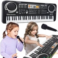 KEYBOARD ORGANY PIANINO DLA DZIECI ORGANKI ELEKTRYCZNE + MIKROFON PIANINKO