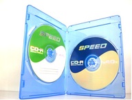 Pudełka BLU RAY x 2 7mm na płyty CD DVD BDR 10 szt