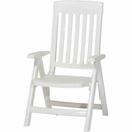 Záhradná stolička SIEGER plast biela