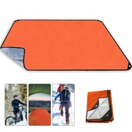 ПОМАРАНЧЕВА АВАРІЙНА КОВДРА 210X150 СМ З АЛЮМІНІЄВОЮ ФОЛЬГОЮ ДЛЯ КЕМПІНГУ