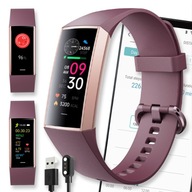 Okosóra Active Band C80 VÍZÁLLÓ LENGYEL AMOLED NYOMÁS lila