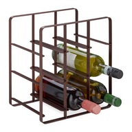 Malý kovový regál na víno medený