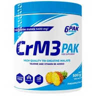 Kreatín 6PAK CrM3 Pak 500g ananásový kreatín malát TCM CM3 v prášku