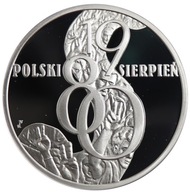 Moneta 10 zł Sierpień 1980 - 2010 rok