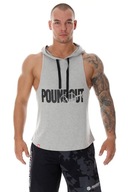 Tréningové tričko bez rukávov Poundout odtiene šedej