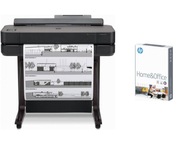 DRUKARKA Ploter HP Design Jet T650 24" + PAPIER HP