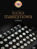 KALKA KOPIOWA MASZYNOWA czarna A4 25 arkuszy PIĘKNIE ODBIJA WYSOKA JAKOŚĆ