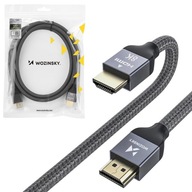 Kabel Przewód HDMI 2.1 Przyłącze AUDIO WIDEO 8K 60Hz 48Gb/s eARC HDR 1m