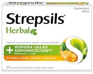 STREPSILS HERBAL miód melisa i propolis 24 past.