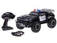 DUŻE AUTO STEROWANE NA PILOTA MONSTER TRUCK POLICJA