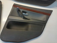 Komplet CZARNYCH Boczkow SAAB 9-3 II 93 black leather side 02-11r.