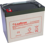 Akumulator Leaftron LTL12-75 long life 12V 75Ah żelowy bezobsługowy AGM