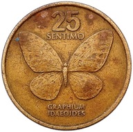 FILIPÍNY 25 SENTIMOS 1983 MOTÝL TYP VĚTŠÍ 6D5