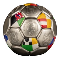 Solomon Islands 2024 10$ UEFA EURO SPHERICAL FOOTBALL 3oz Silver Coin