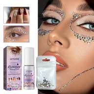 Syntetický diamant make-up tváre lepidlo krok make-up