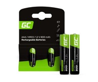 Akumulatorki Green Cell GR08 Ni-MH AAA 800mAh HR03 R03 1,2V 2 sztuki