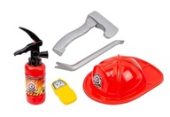Hasičská sada 5 ks s hasicím přístrojem 450 ml v síťce
